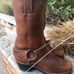 Frye Leather Harness Boots Size 7 1/2
